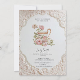 Convite Chá de panela de Cottagecore Romântico