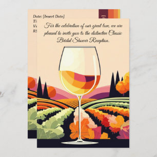 Convite Chá de panela de Elegância Clássica de Champanhe