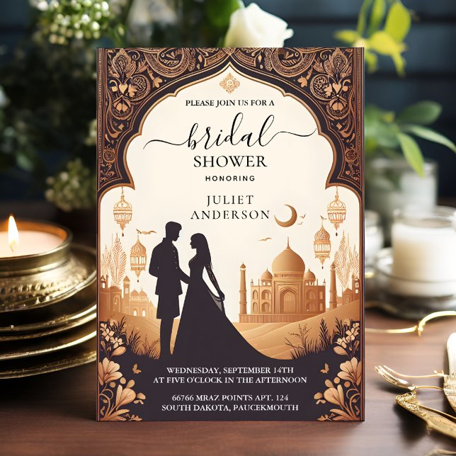 Convite Chá de panela de Estilo Indiano Hindi Henna Mehndi (Criador carregado)