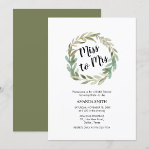 Convite Chá de panela de Excursão de Folhagem de Waterco