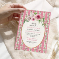 Chá de panela de Festa de Jardim Rosa Blush