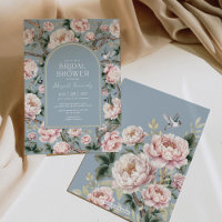Chá de panela de Flor Dusty Blue Chinoiserie Garde