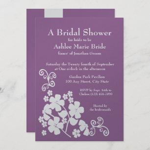 Convite Chá de panela de Flor Fresco