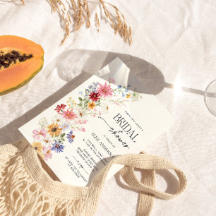 Convite Chá de panela de flor selvagem, Amor em Sangue