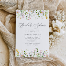 Chá de panela de flor selvagem minimalista elegant