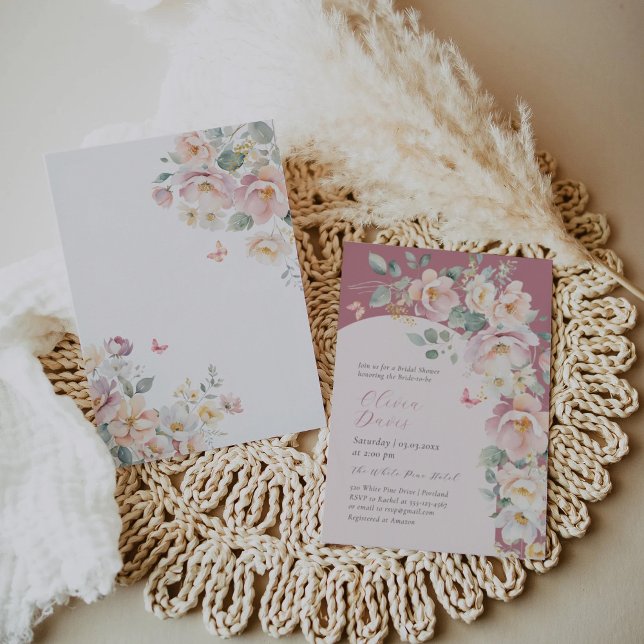 Convite Chá de panela de flores selvagens (Criador carregado)