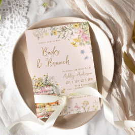Convite Chá de panela de Flores Selvagens do Book & Brunch
