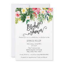 Chá de panela de Flores Tropicais de Aquarela