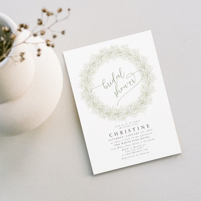 Convite Chá de panela de fôlego do bebê legante (Criador carregado)