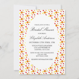 Convite Chá de panela de Folhas de Bomba