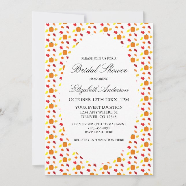 Convite Chá de panela de Folhas de Bomba (Frente)