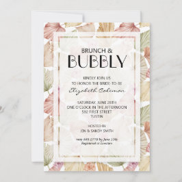 Convite Chá de panela de Folhas Secas de Brunbble