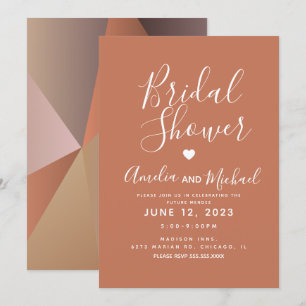 Convite Chá de panela de Formas Geométricas Nutricionais