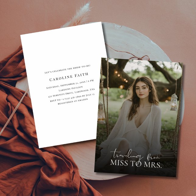 Convite Chá de panela De Foto Da Sra. Overlay (Criador carregado)