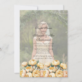 Convite Chá de panela de Fotografia Amarelo da Arch