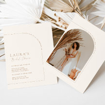 Chá de panela de Fotografia de Arch Mínimo Neutro