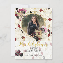 Convite Chá de panela de Fotografia do Motorcycle Biker