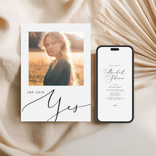 Convite Chá de panela de Fotografia Moderno Minimalista