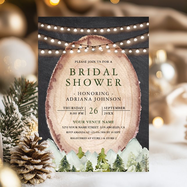 Convite Chá de panela de Fotografias da Floresta da Montan (Criador carregado)