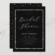 Chá de panela de Frame Glitter de Disjuntor Modern