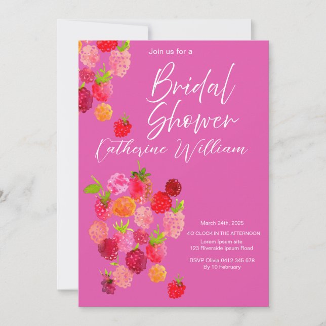 Convite Chá de panela de Fruta doce e suculenta (Frente)