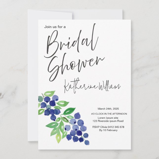 Convite Chá de panela de Fruta doce e suculenta (Frente)