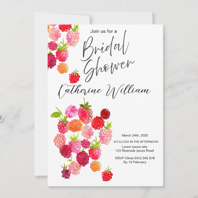 Convite Chá de panela de Fruta doce e suculenta (Frente)