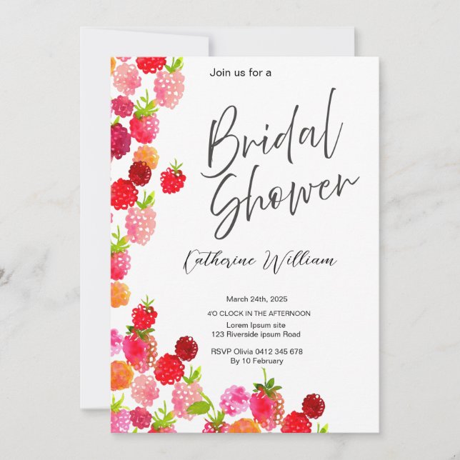 Convite Chá de panela de Fruta doce e suculenta (Frente)