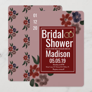 Convite Chá de panela de Garrafa Azul Azul Vintage