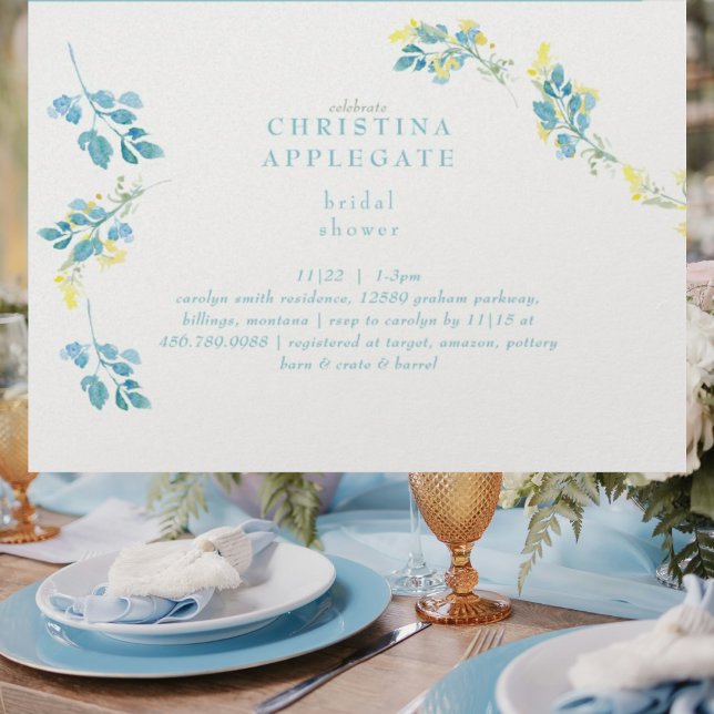 Convite Chá de panela de girassol amarelo-primavera (Criador carregado)