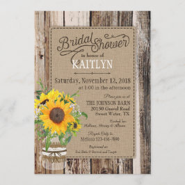 Convite Chá de panela de girassol russo