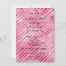 Convite Chá de panela de Grelha Rosa