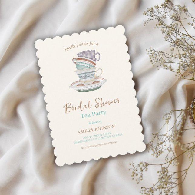 Convite Chá de panela de grupo de chá JULIET (Criador carregado)