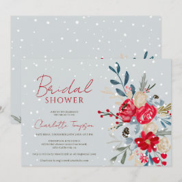 Convite Chá de panela de guisado das flores de Natal da ne