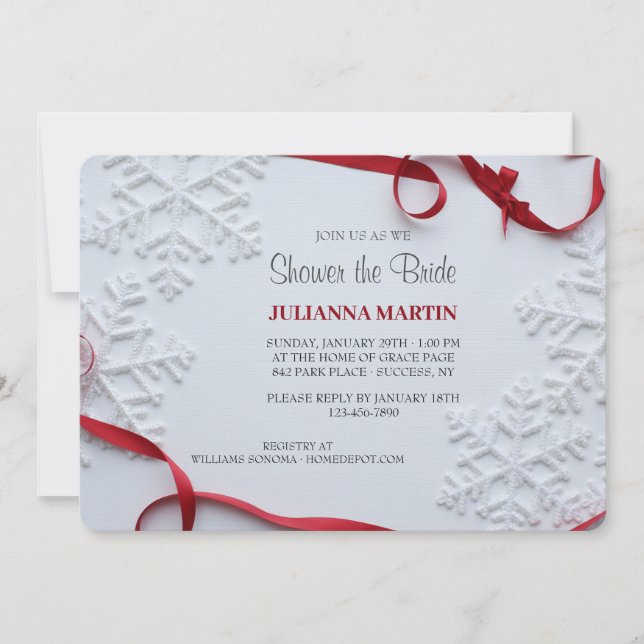 Convite Chá de panela de inverno (Frente)