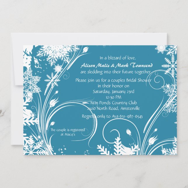 Convite Chá de panela de inverno (Frente)