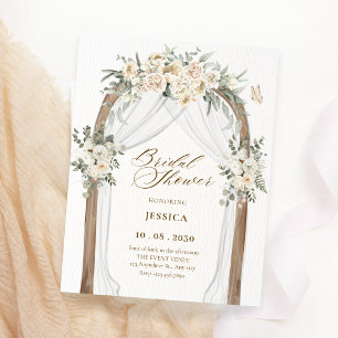 Convite Chá de panela de jardim floral