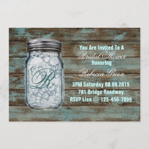 Convite chá de panela de jarro de madeira