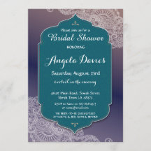 Chá de panela de Jewel Henna Style convida árabe