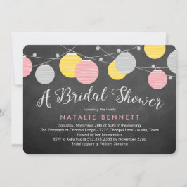 Convite Chá de panela de Lanternas Adorável