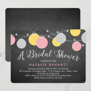 Convite Chá de panela de Lanternas Adorável