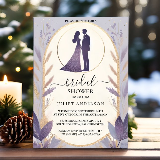 Convite Chá de panela de Lavanda de Verão de queda de amei (Criador carregado)