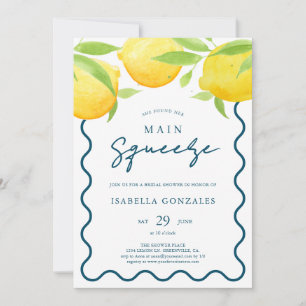 Convite Chá de panela de Lemon de Aquarela Amarela