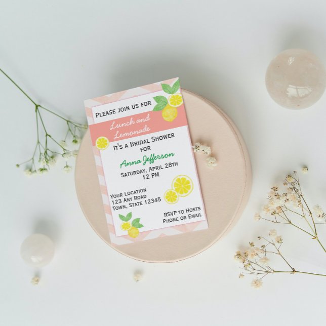 Convite Chá de panela de limão (Criador carregado)