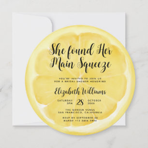 Convite Chá de panela de Limão de Aperto Principal