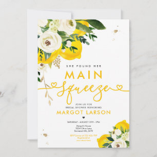 Convite Chá de panela De Limão Ela Encontrou Seu Comboio P