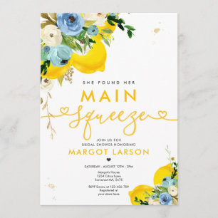 Convite Chá de panela De Limão Ela Encontrou Seu Comboio P