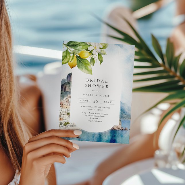 Convite Chá de panela de Limão Italiano da Costa Amalfi (Criador carregado)