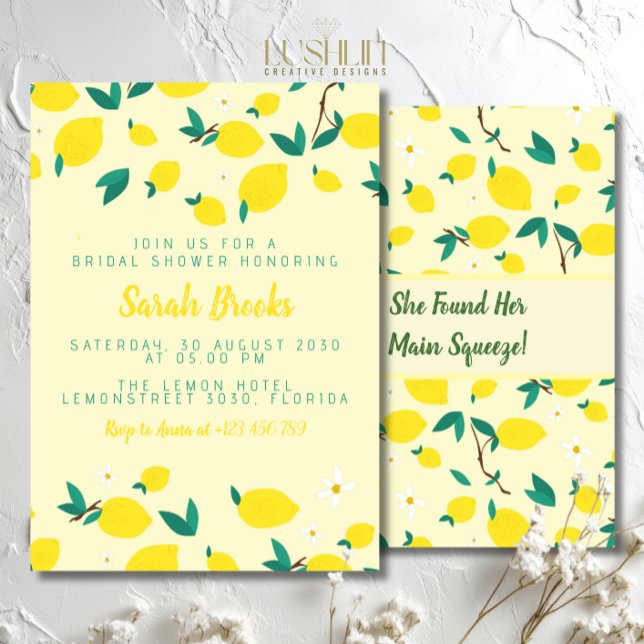 Convite Chá de panela de limões (Criador carregado)