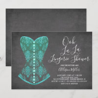 Chá de panela de Lingerie do Corset Azul Aqua